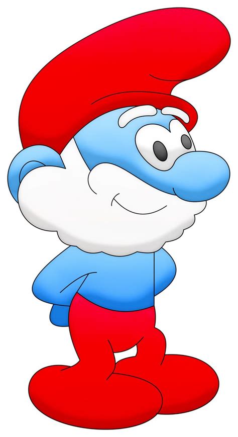 Papa Smurf PNG Image | Drawing cartoon characters, Smurfs drawing, Smurfs