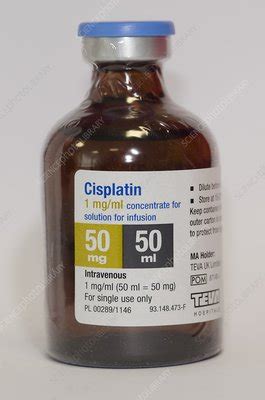 Cisplatin chemotherapy drug - Stock Image - C011/4037 - Science Photo ...