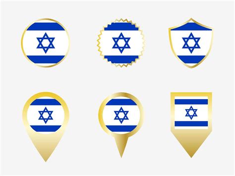 Vector flag set of Israel 22822529 Vector Art at Vecteezy