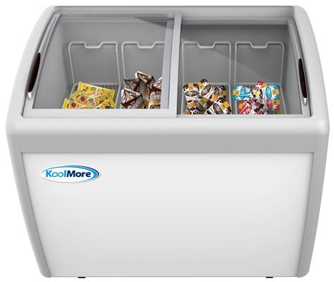 Buy KoolMore - MCF-12C Commercial Ice Cream Freezer Display Case, Glass Top Chest Freezer with 4 ...