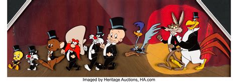 The Bugs Bunny and Tweety Show Opening March Pan Production Cel | Lot #96174 | Heritage Auctions