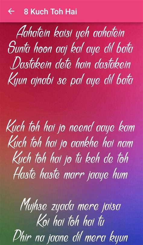 Top 10 Hindi Love Songs Lyrics APK for Android Download