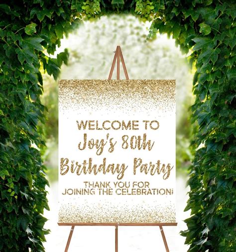 Birthday Welcome Sign Board Custom Birthday Welcome Sign | Etsy