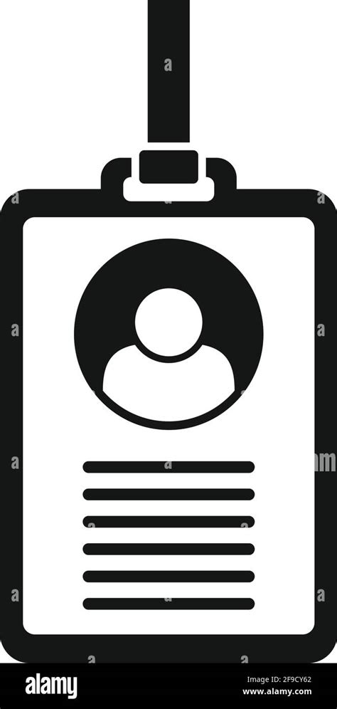 Personal information id card icon, simple style Stock Vector Image & Art - Alamy