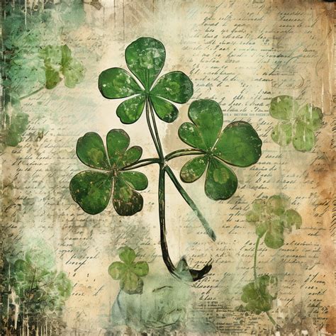 Vintage St. Patrick's Day Paper Art Free Stock Photo - Public Domain Pictures