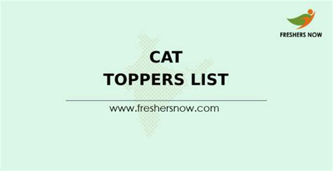 CAT Toppers List 2022 | CAT Toppers Name, Score & Percentile