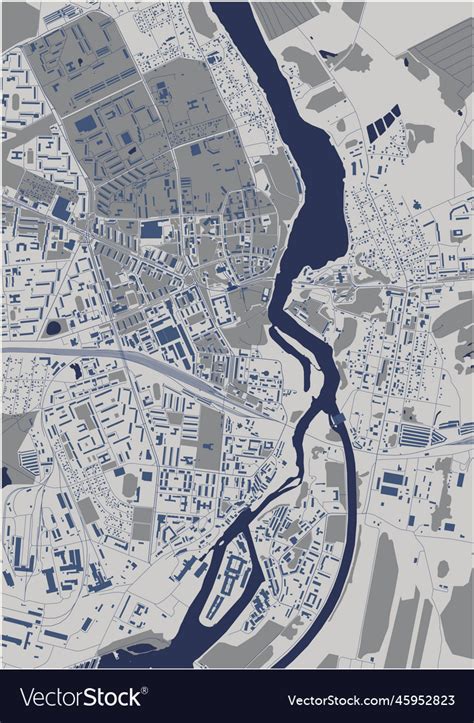 Map of the city narva estonia Royalty Free Vector Image