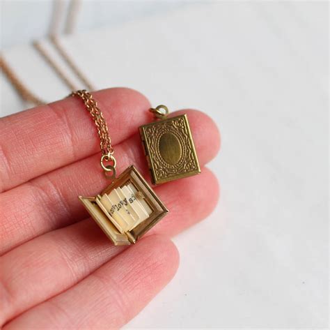 book locket by silk purse, sow's ear | notonthehighstreet.com