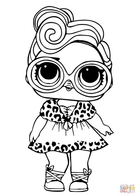 LOL Surprise Dollface coloring page | Free Printable Coloring Pages