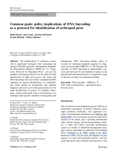 (PDF) DNA Barcoding and Its Applications | Anssy Juddy - Academia.edu