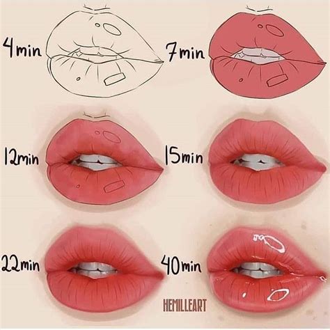 ART 2 EMOTION • on Instagram: “Digital lips step by step ! Credit to ...