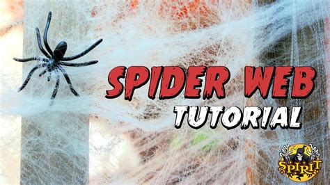 Spider Web Tutorial - Spirit Halloween - YouTube