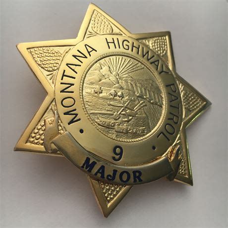 Collectors-Badges Auctions - Montana Highway Patrol State Police Trooper Major