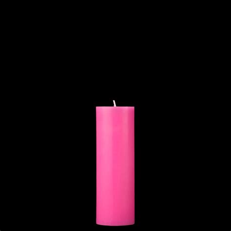 2x6 Hot Pink Pillar Candle