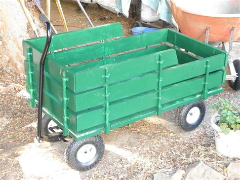 MY DIY WAGON FROM HARBOR FREIGHT NEW SIDES AND TAIL GATE. | Garden wagon, Garden tools, Wagon