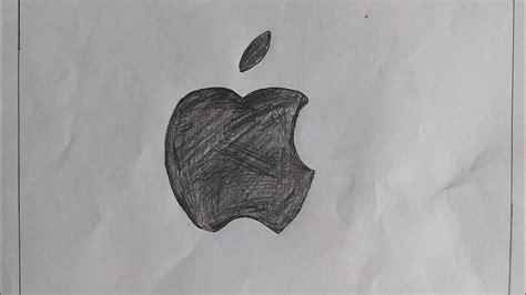 How to Draw a Apple logo for beginners - Step by step - YouTube