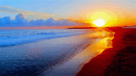 Good Morning Sun GIF - GoodMorning Sun Beach - Discover & Share GIFs