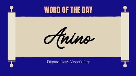 Anino in English + Pronunciation - YouTube