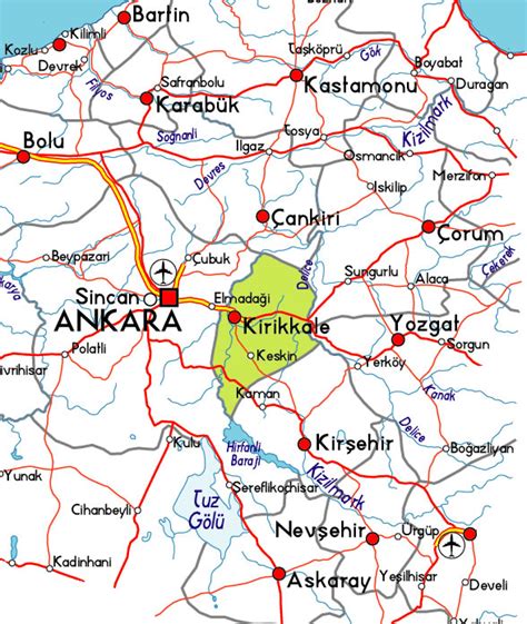 Kirikkale Map - Turkey