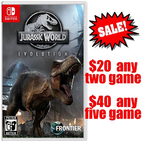 Jurassic World Evolution switch game, Video Gaming, Video Games, Nintendo on Carousell