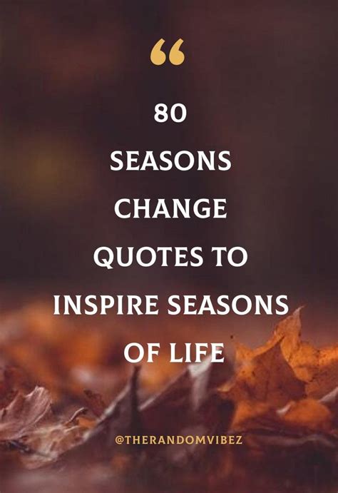 80 Seasons Change Quotes To Inspire Seasons Of Life | Seasons change ...