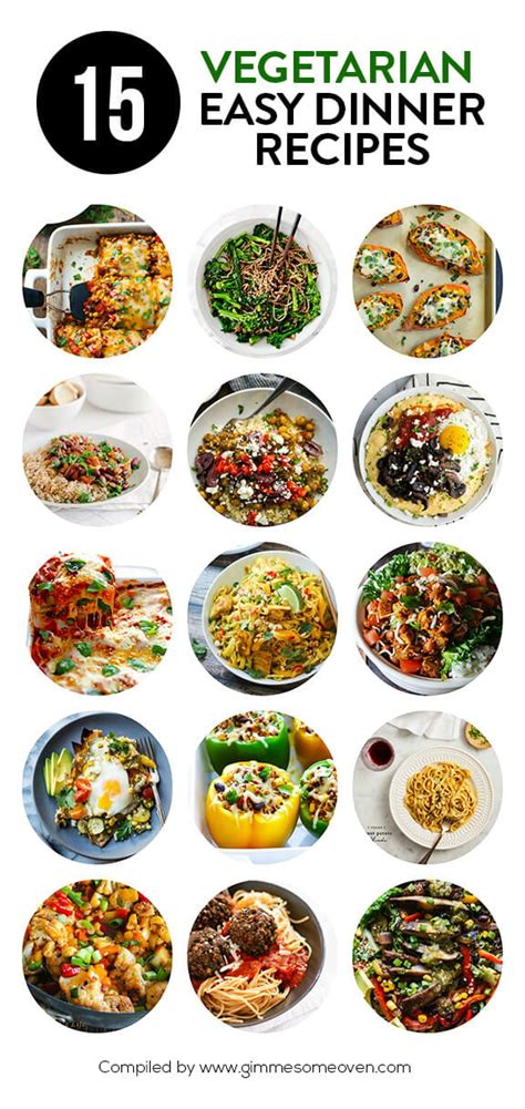 15 Vegetarian Dinner Recipes - Gimme Some Oven