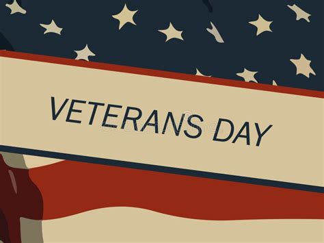 Honoring Our Heroes Veterans Day Banner Template with American Flag ...