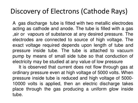 Properties of cathode rays