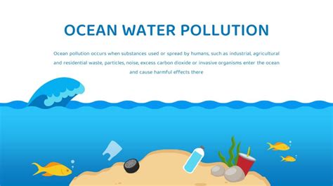 Free Water Pollution PPT Template and Google slides