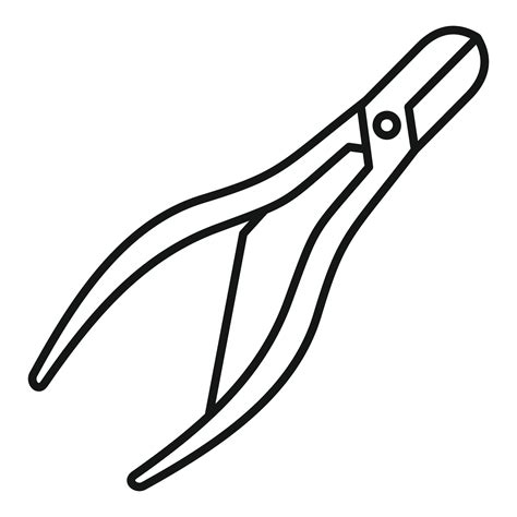 Nail scissors icon, outline style 14577587 Vector Art at Vecteezy