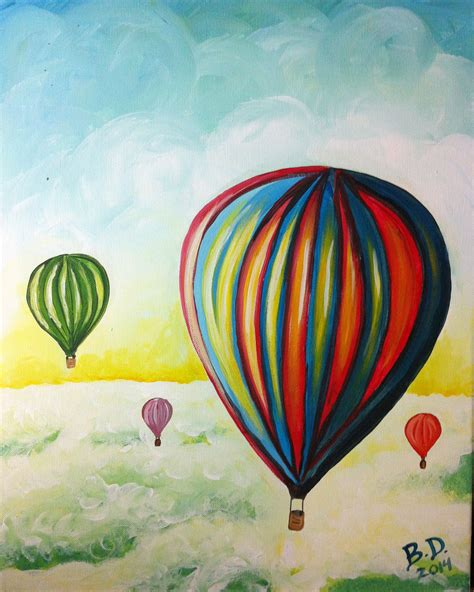 Balloon Fantasy - original by Cocktails 'n Canvas local artist Bobbie ...