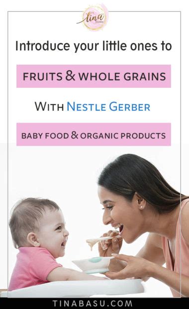 Fruits & Whole Grains with Nestle Gerber baby food & organic products