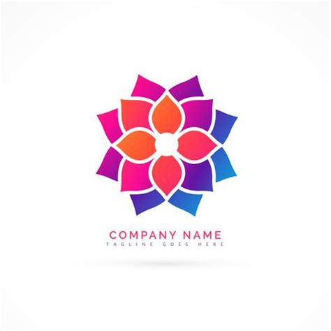 colorful flower logo design - Download Free Vector Art, Stock Graphics & Images