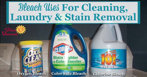 Bleach Uses For Cleaning, Laundry & Stain Removal