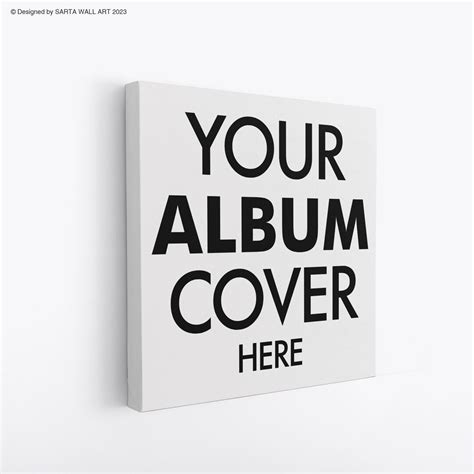 Music Album Cover Canvas Print, Personalized Music Album Artwork Print ...