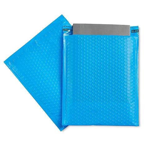 Uline Economy Colored Poly Bubble Mailers #2 - 8 1/2 x 12", Blue S-22403BLU - Uline