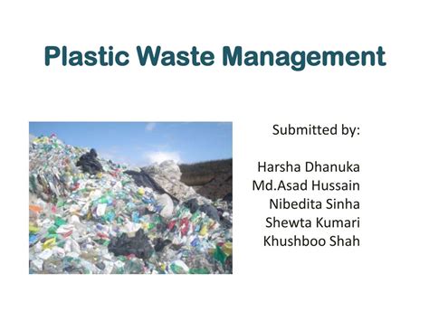 PPT - Plastic Waste Management PowerPoint Presentation, free download - ID:5448836