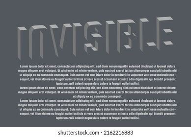 Invisible Text Vector Typography Effect Copy Stock Vector (Royalty Free ...