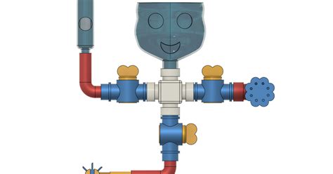 Pipes Bath Toy with Interactive Features by Farshad Nia | Download free STL model | Printables.com