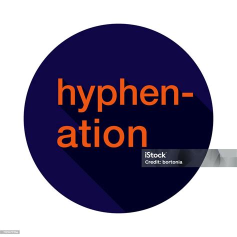 Hyphenation Typography Icon Stock Illustration - Download Image Now - Alphabet, Capital Letter ...