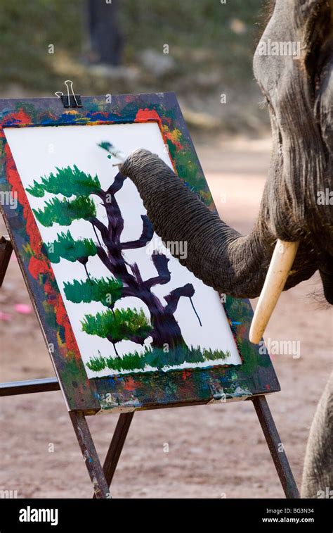 Thai Elephant Painting