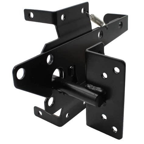 Vinyl Gate Latch BLACK (for Vinyl, Wood, PVC etc Fencing) Fence Gate Latch w/Mounting Hardware ...