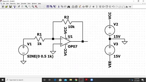 Non Inverting Amplifier Using Ic 741