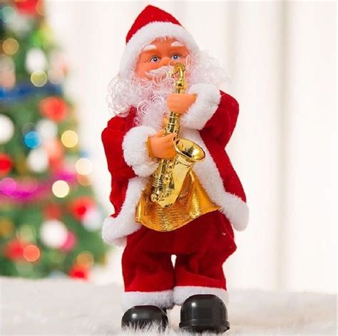 Amazon.com: Gojoamoy Electric Musical Santa Claus, Shaking Hip Singing ...