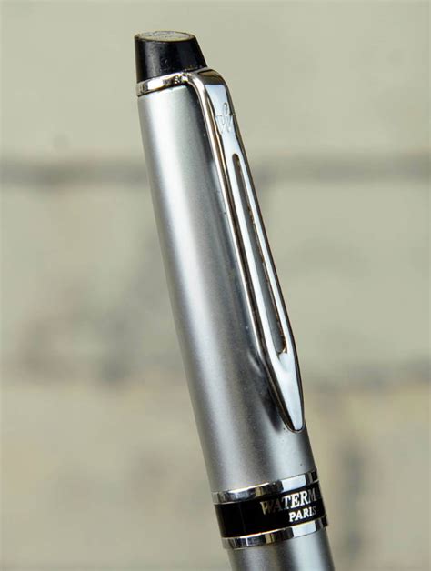 Buy Waterman Expert silver steel fountain pen with steel F nib