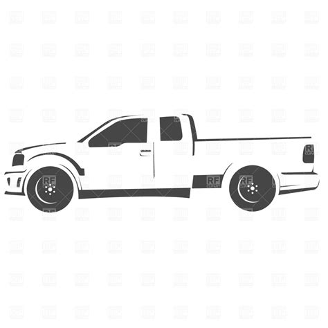 Truck Side View Drawing at PaintingValley.com | Explore collection of Truck Side View Drawing