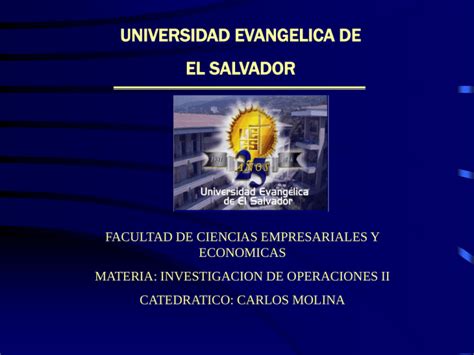 UNIVERSIDAD EVANGELICA DE EL SALVADOR