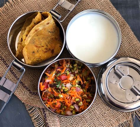 Lunch Box Recipes: Achari Paratha, Curd & Salad by Archana's Kitchen