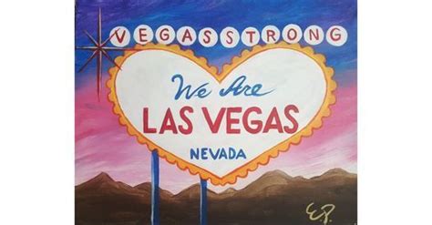 Vegas Strong Painting @Wine & Canvas Studio Paint & Sip, Wine and Canvas Las Vegas, Henderson ...