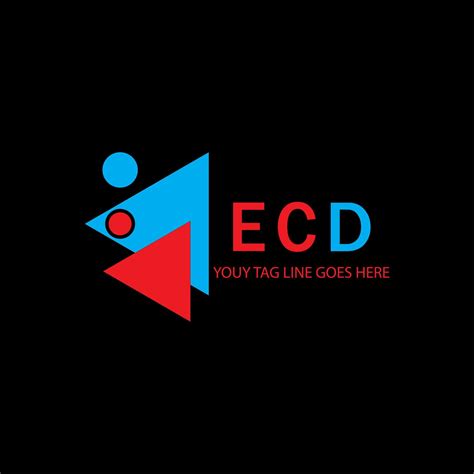 ECD letter logo creative design with vector graphic 7887901 Vector Art at Vecteezy